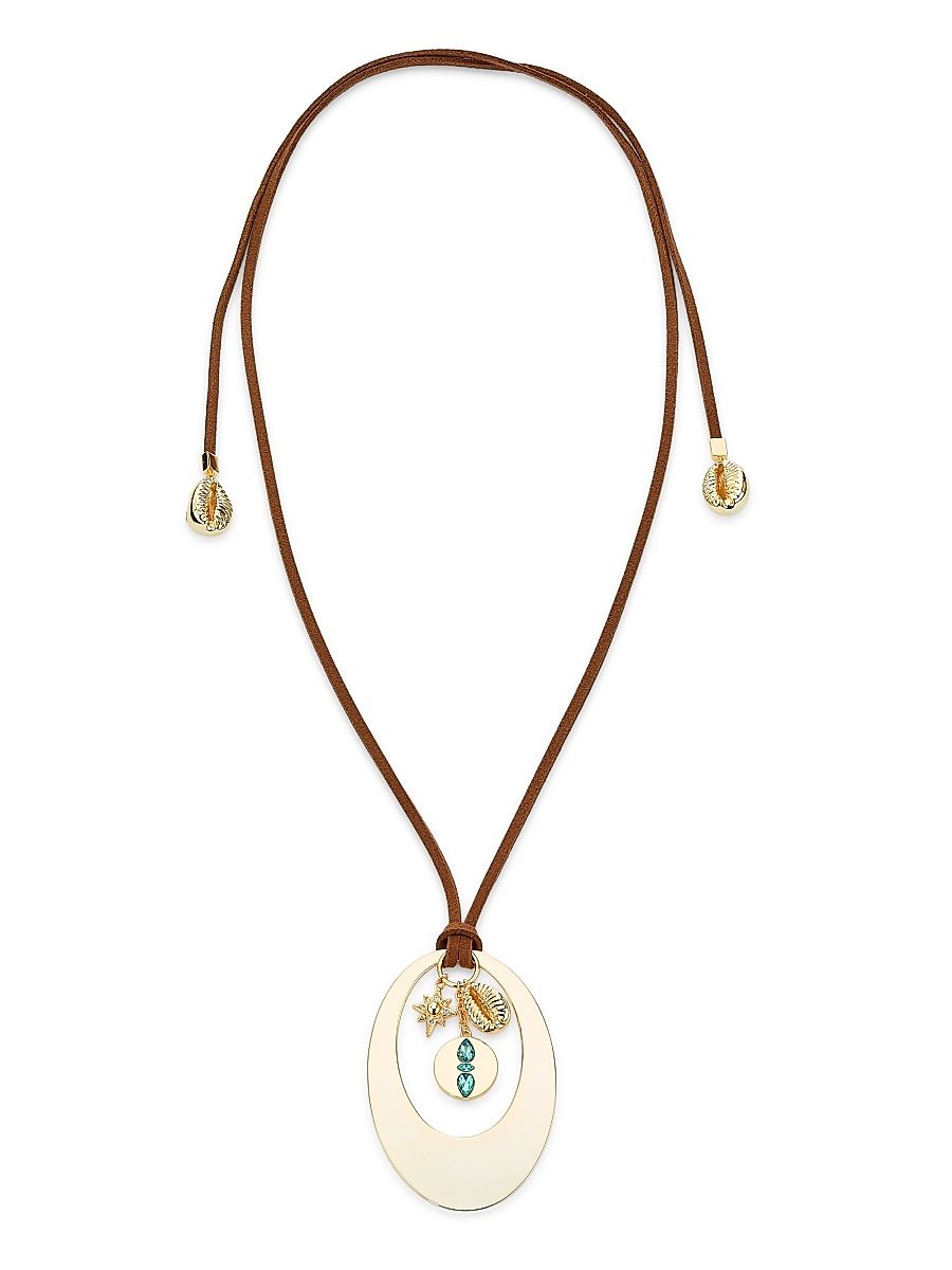 Women's Casie Goldtone & Mixed-Media Pendant Necklace - Gold