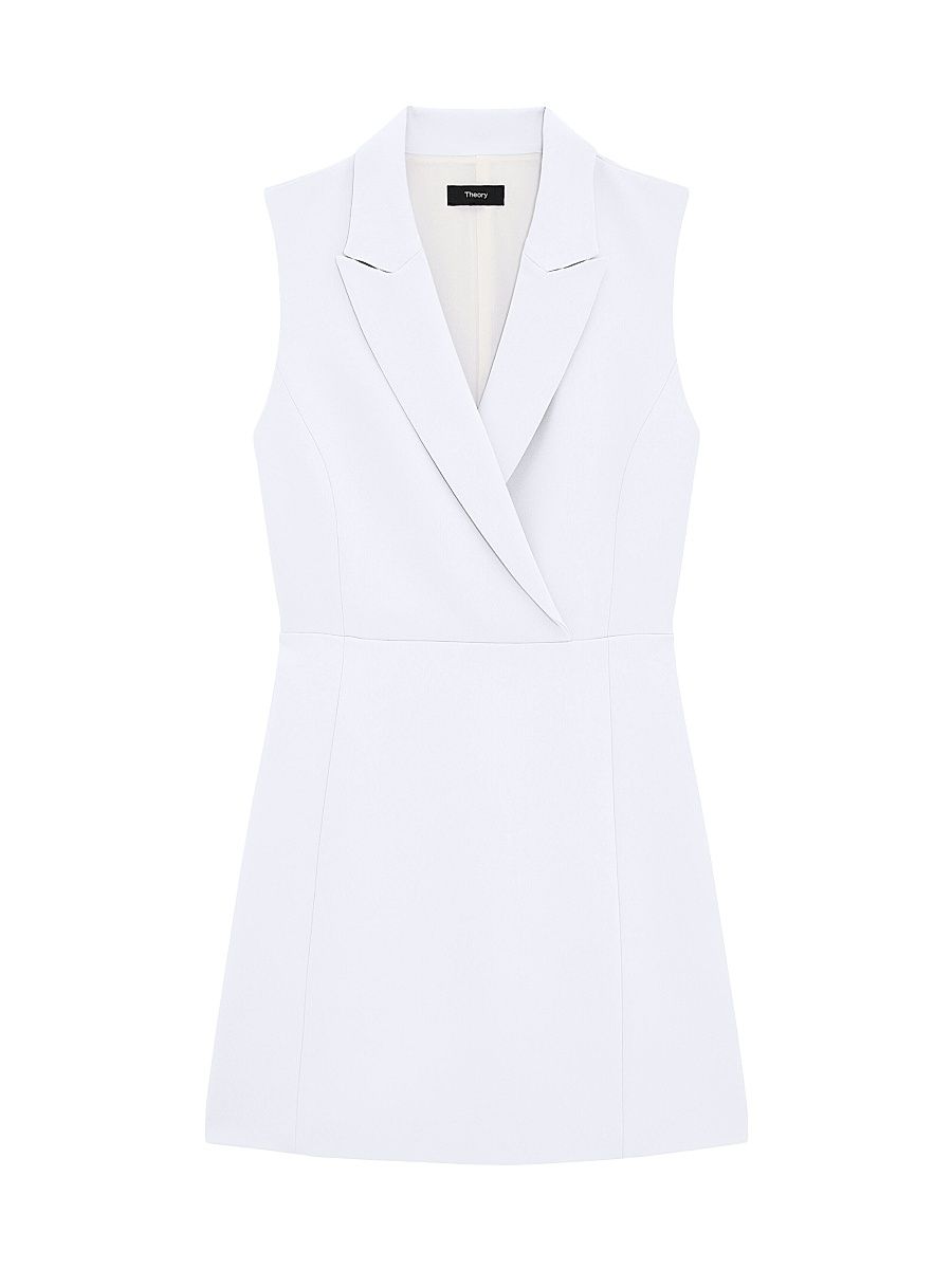 Women's Blazer Minidress - Pearl Blue - Size 16