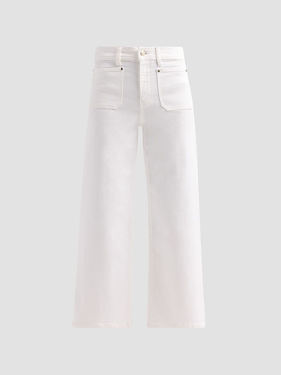 Women's Le Slim Palazzo Crop Jeans - Au Natural Clean - Size 24