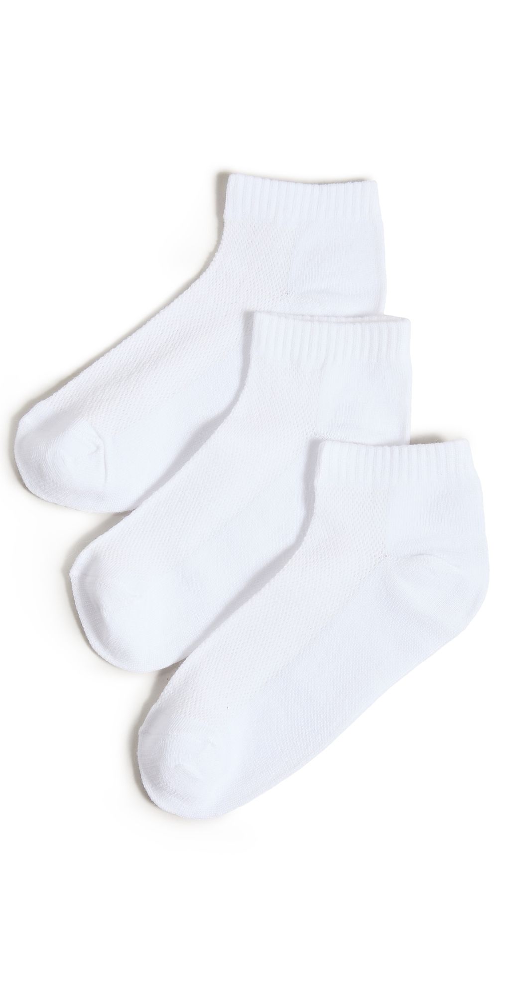 Stems Everyday Ankle Socks Pack Whites One Size