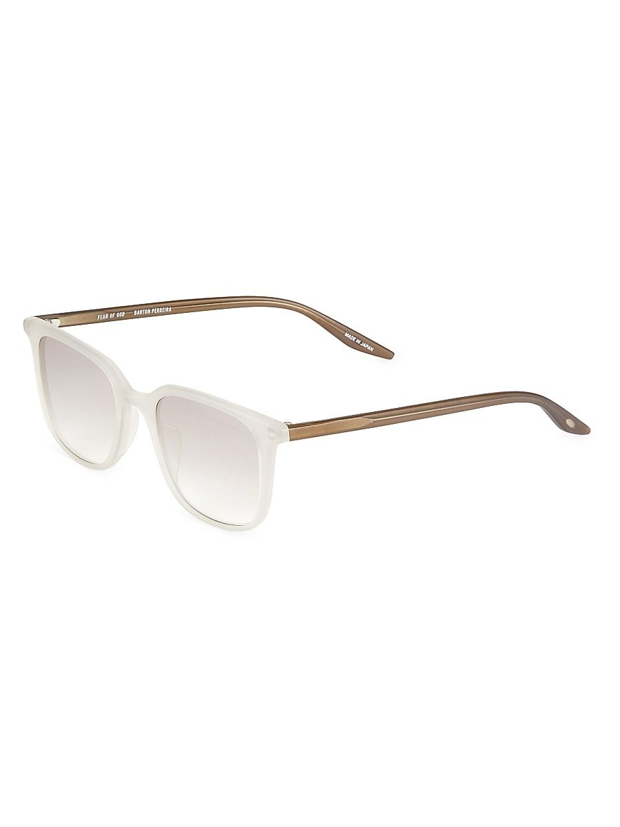 Men's Barton Perreira x Fear of God 50MM Rectangular Sunglasses - Matte Taupe