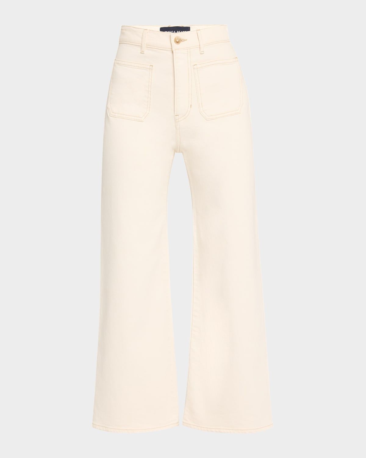 Grant High-Rise Wide-Leg Crop Jeans