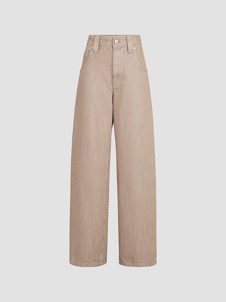 Women's Baggy Jeans with Monili - Rope - Size 14