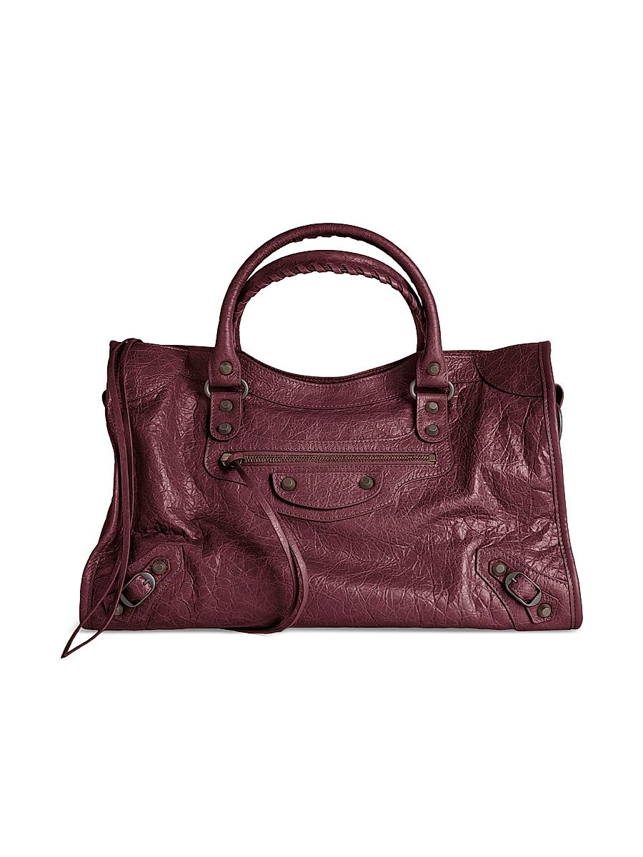 Women's Le City Medium Tote Bag - Dark Burgundy