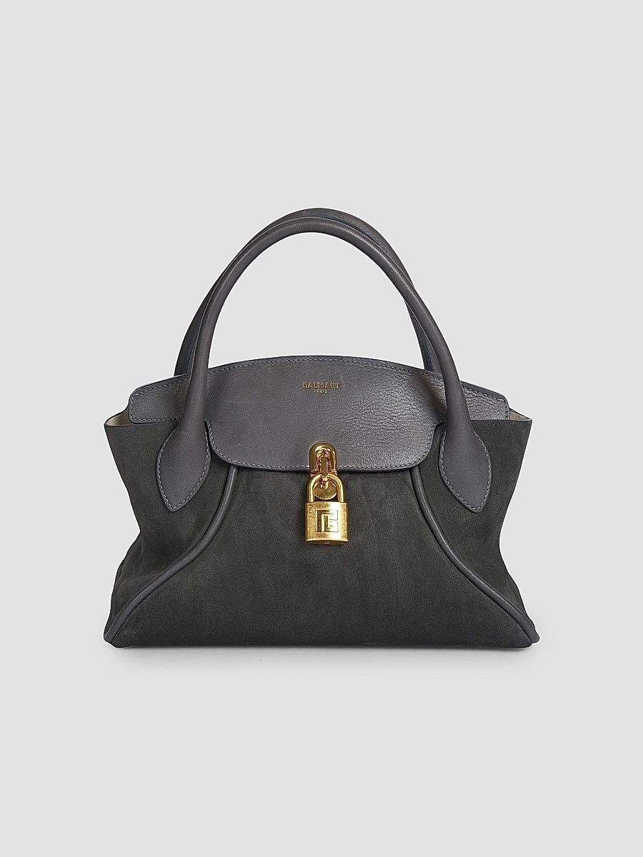 Balmain Women's Pulse Small Day Handle Bag - Gris Fonce