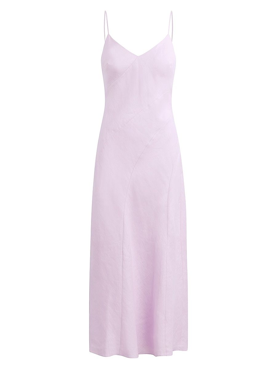 Women's Josette Flowy Linen Slipdress - Wisteria Musk - Size 2