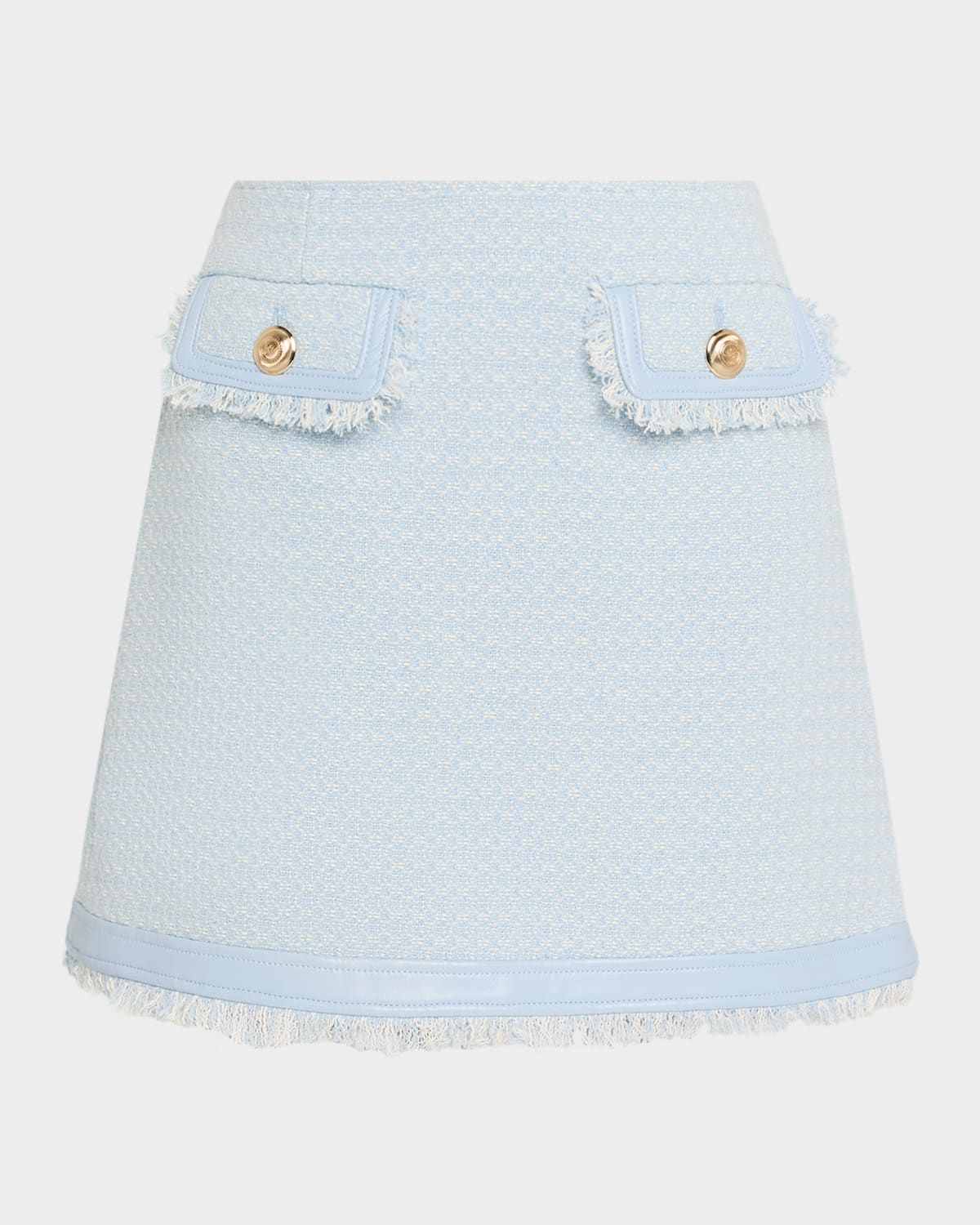 Deva Birdseye Tweed Mini Skirt