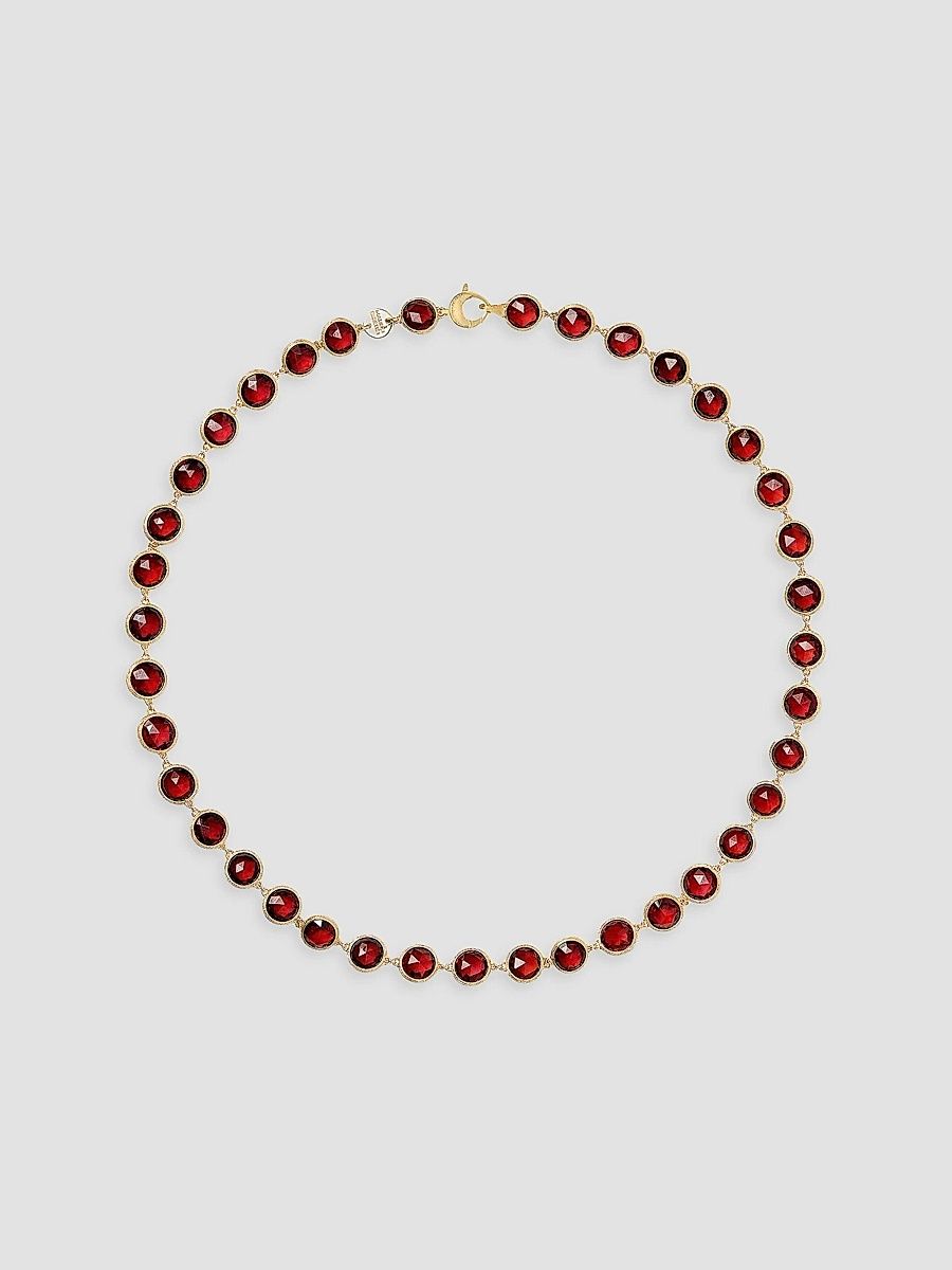 Marco Bicego Women's Jaipur Color 18K Yellow Gold & Garnet Necklace - Yellow Gold