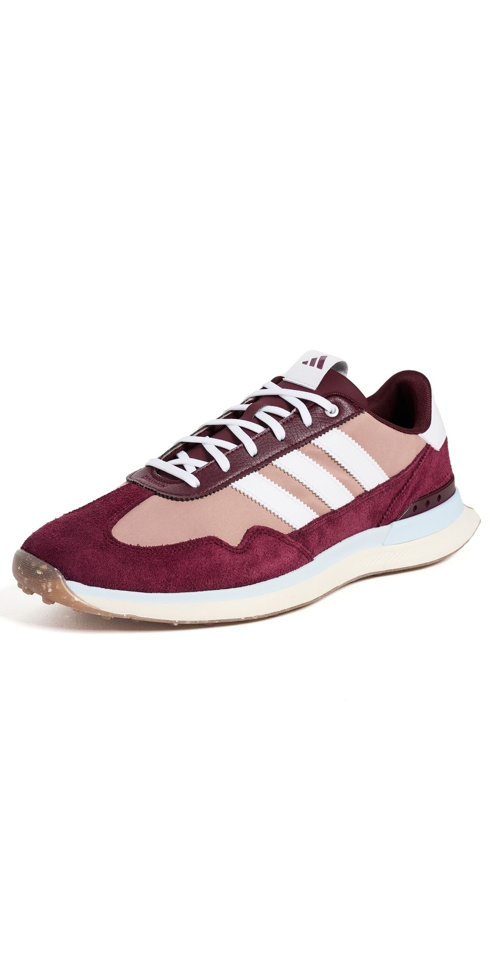 Adidas Golf S2G Textile Spikeless Golf Shoes Maroon/Ftw White/Crystal Sky 7.5