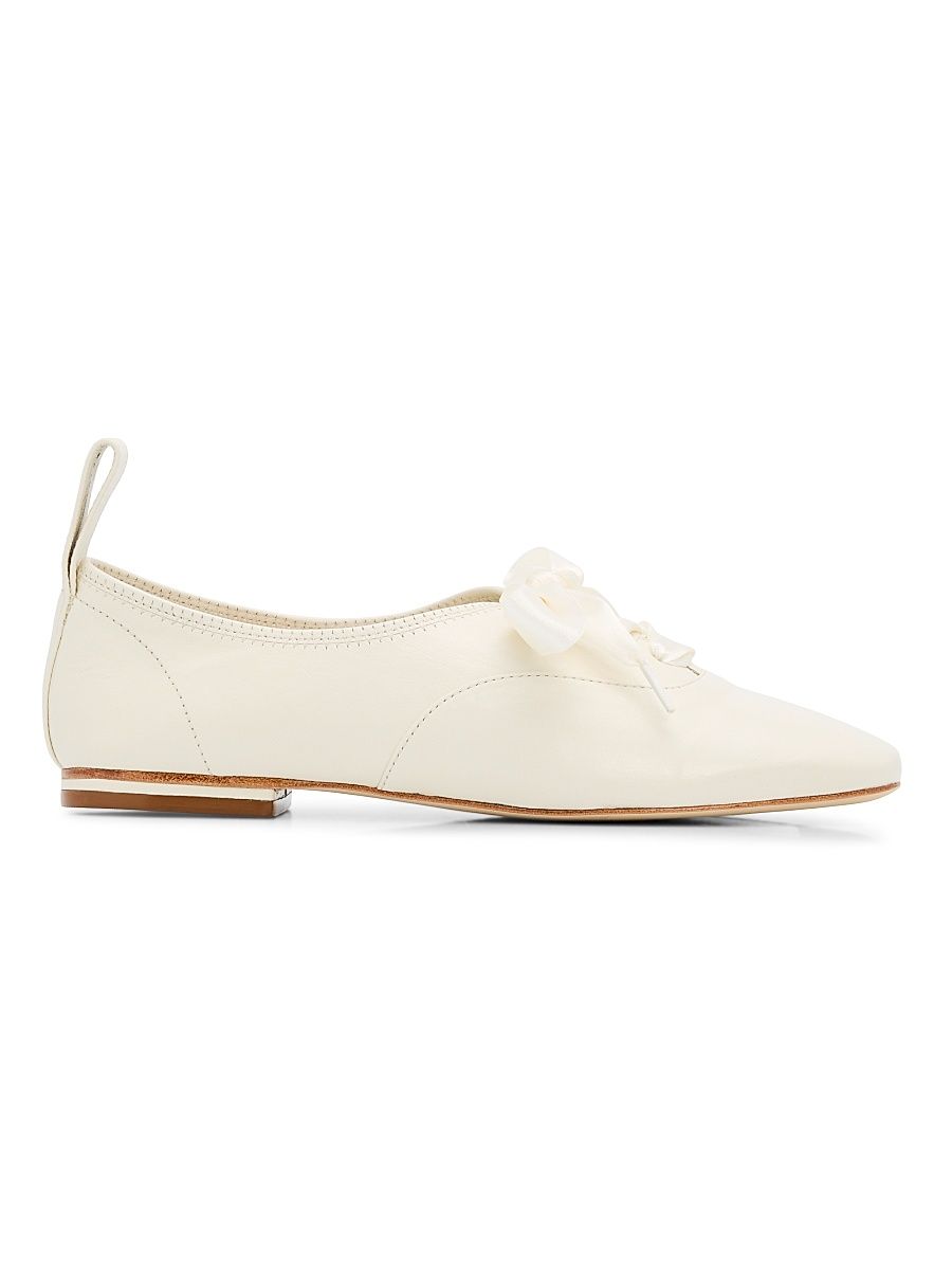 Women's Christina 30MM Leather Oxfords - Ivory - Size 7.5