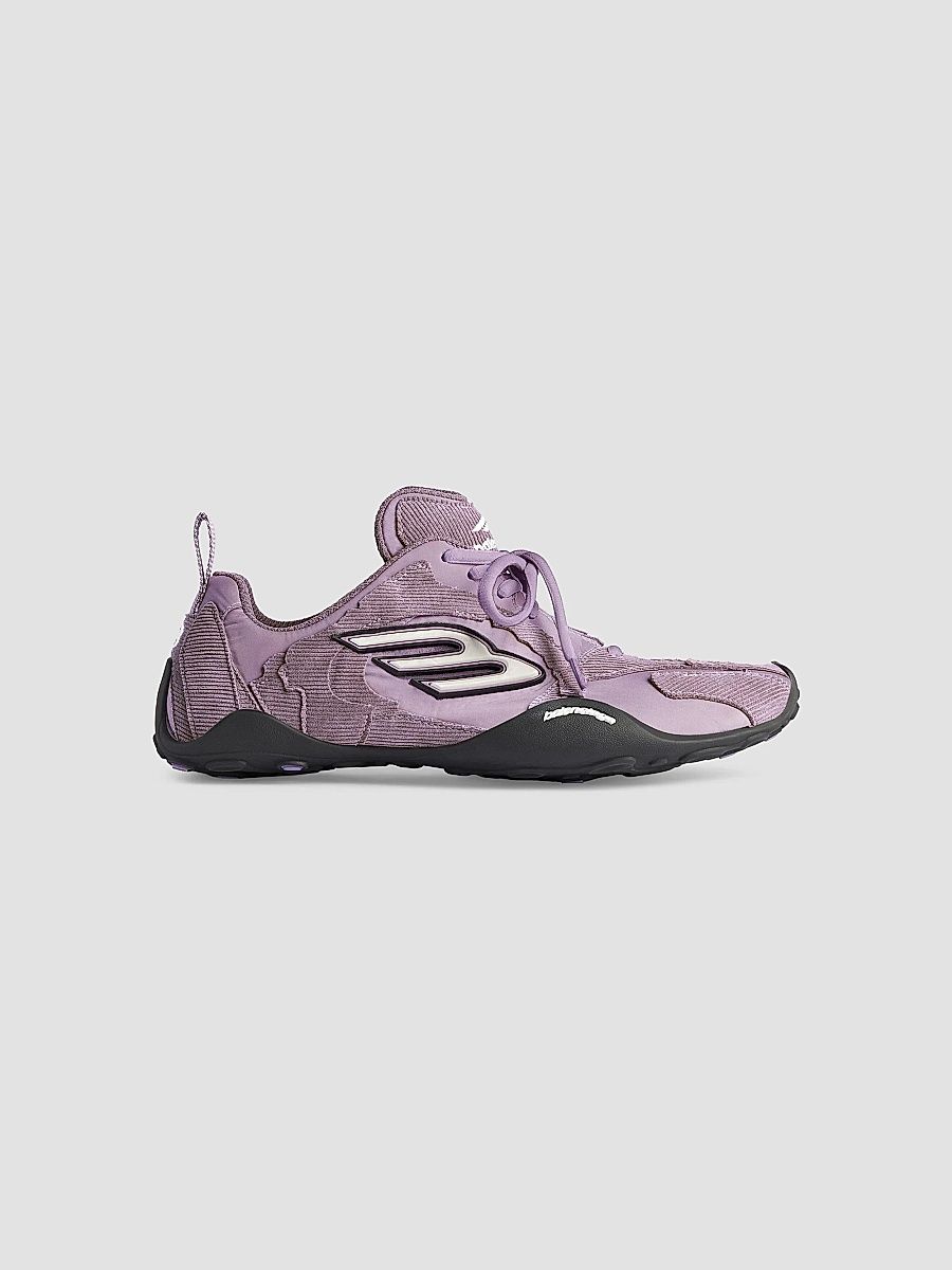 Balenciaga Women's Monday Ultra Sneakers - Lilac White Black - Size 7