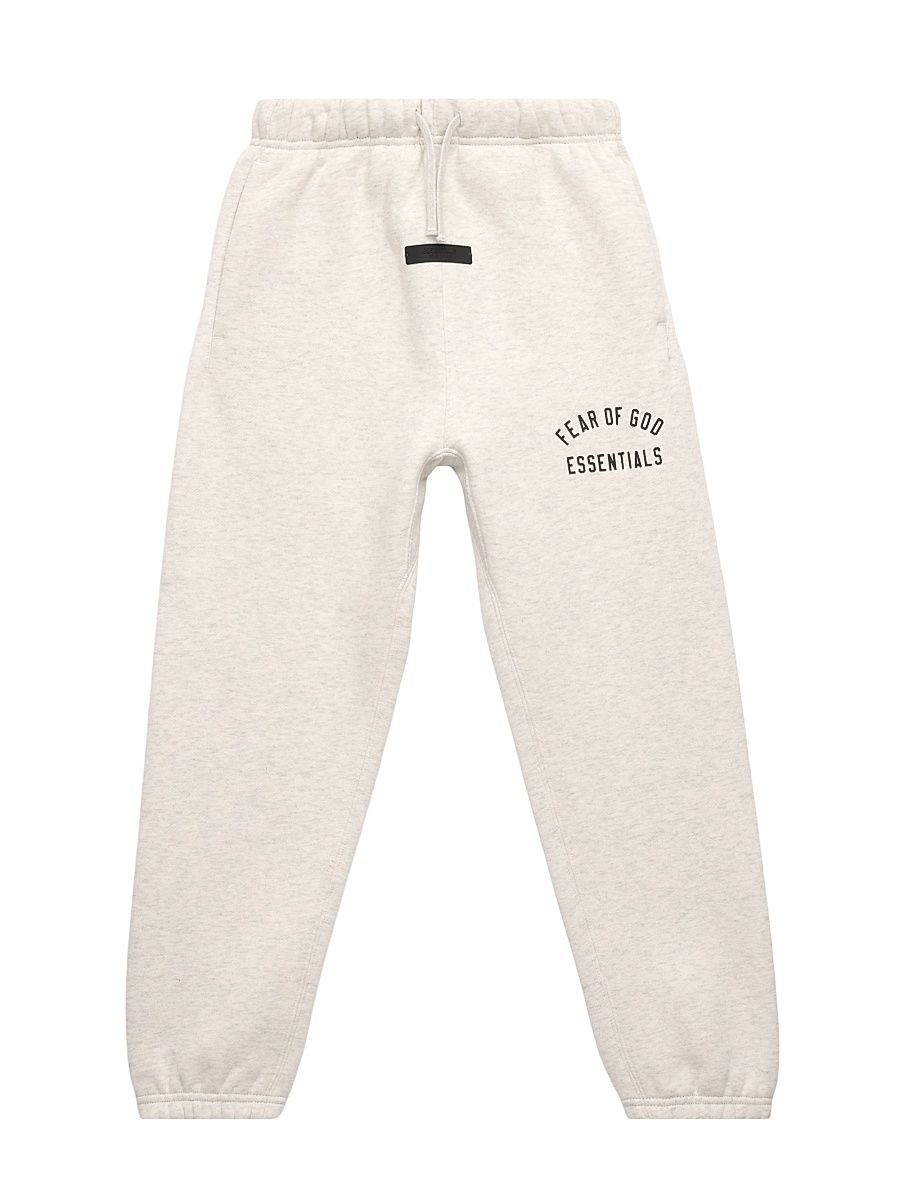 Little Kid's & Kid's Logo Fleece Joggers - Oatmeal Heather - Size 12