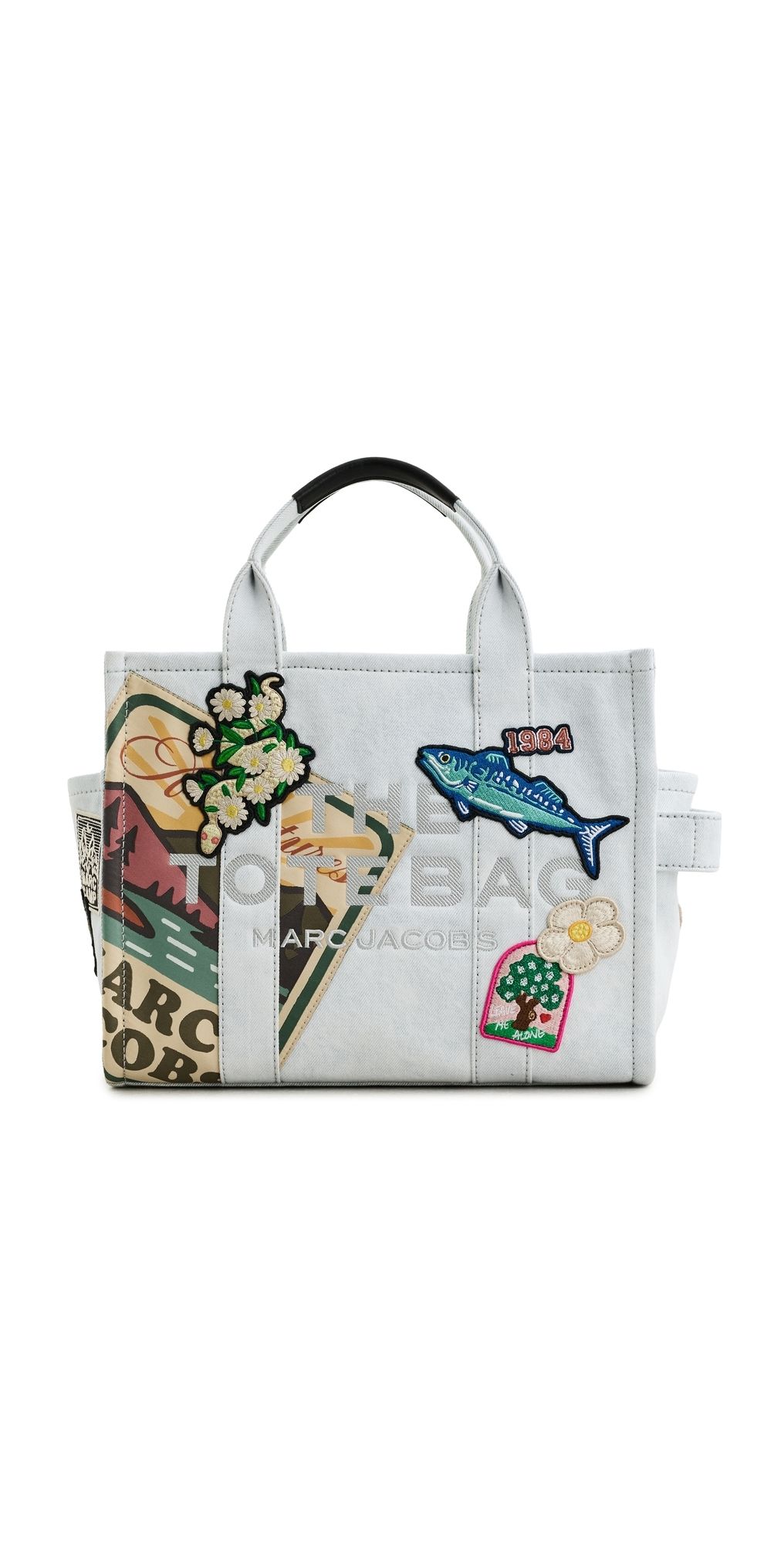 Marc Jacobs The Medium Denim Tote Light Wash One Size