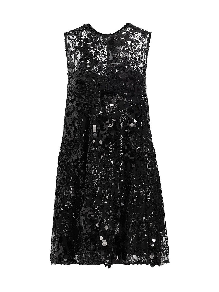 Women's Madelyn Sequin Minidress - Black - Size 8