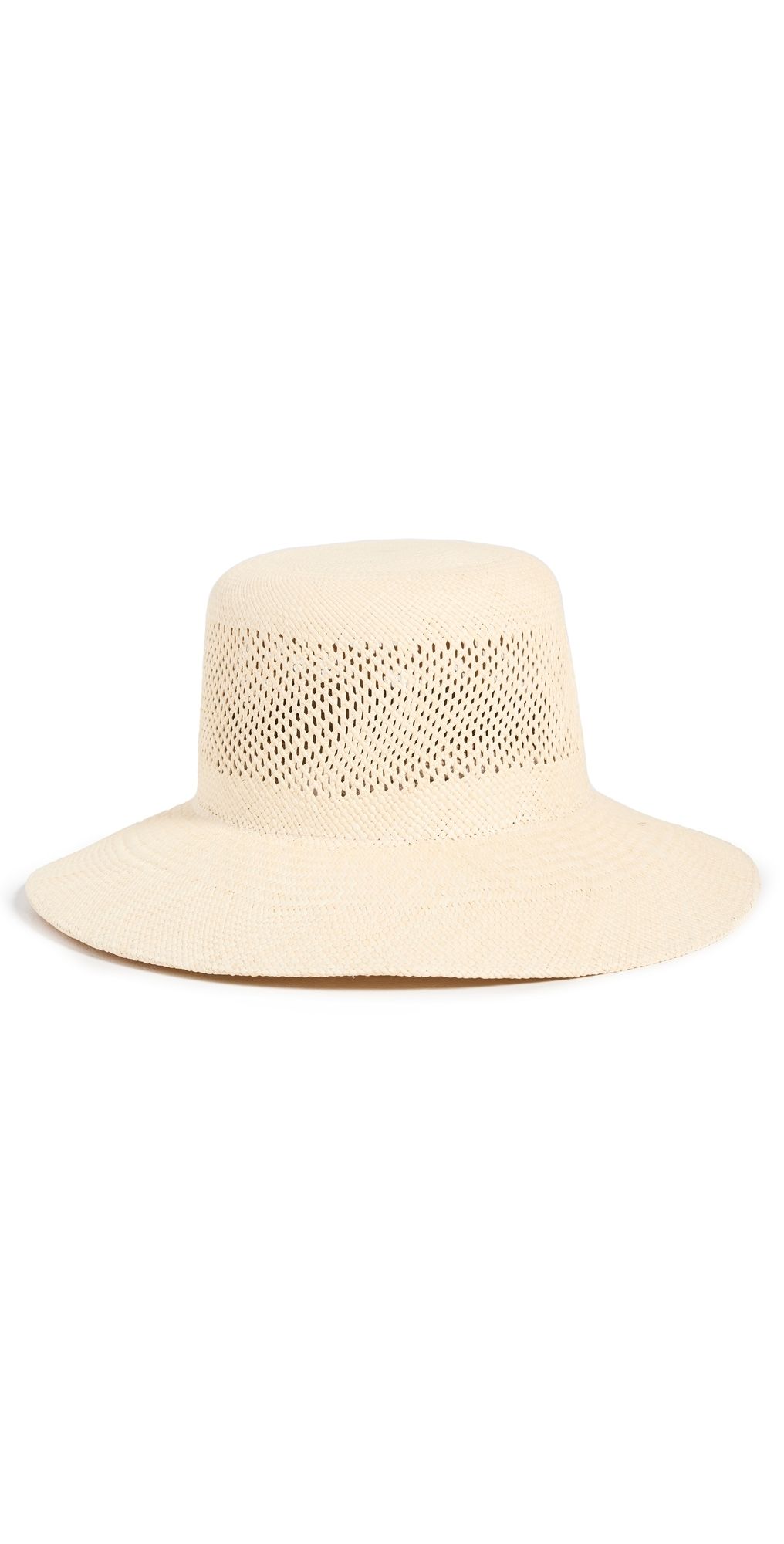 Brixton Lopez Panama Straw Bucket Hat Catalina Sand M