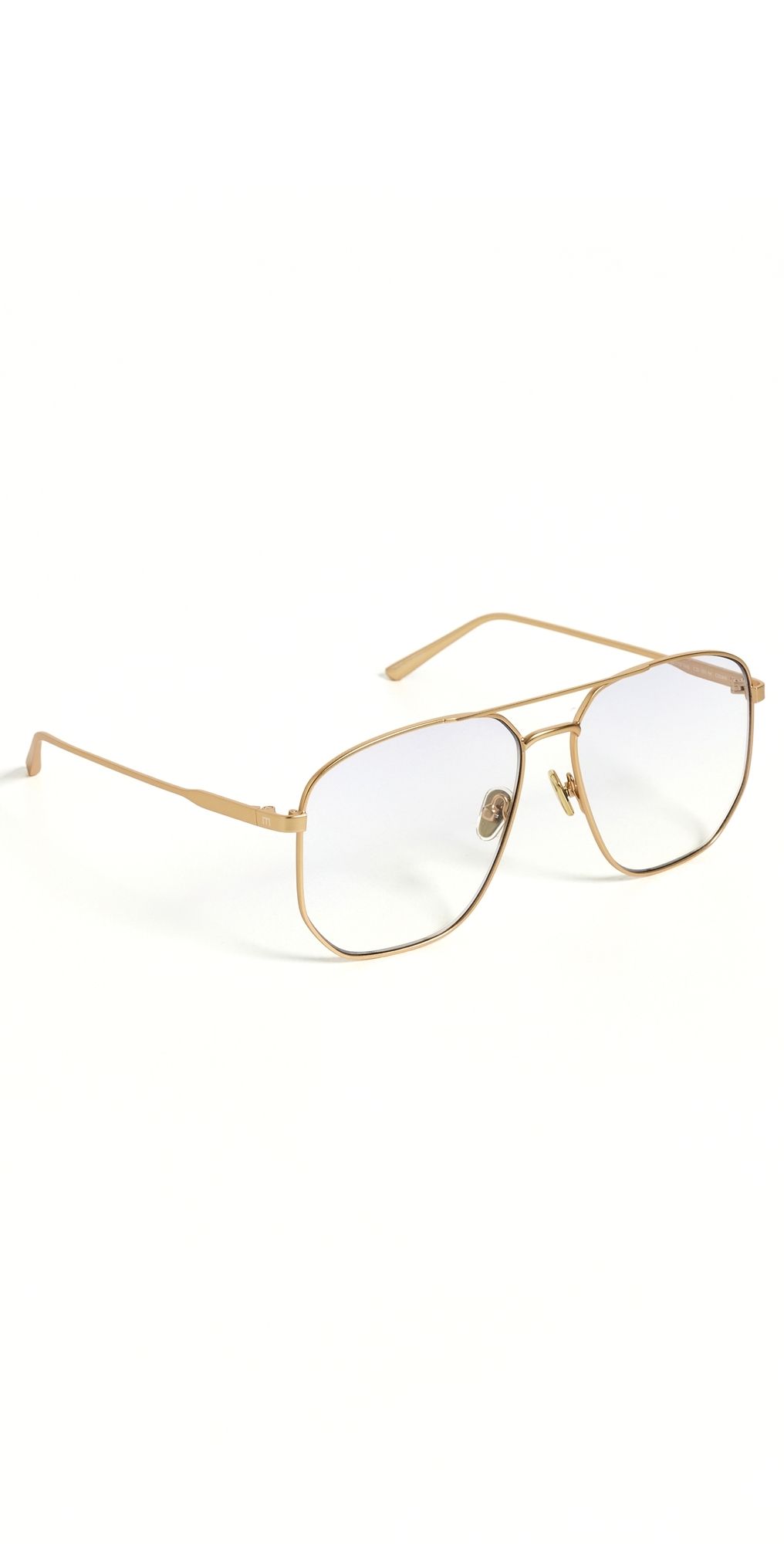 Elisa Johnson Celine Sunglasses Gold One Size