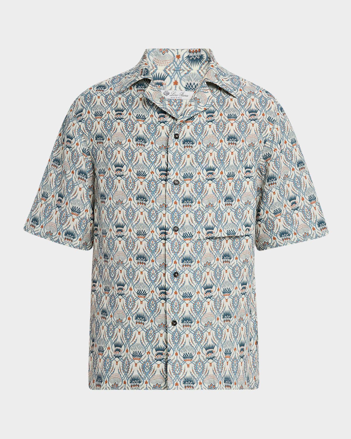 Men & apos;s Federico Linen Camp Shirt
