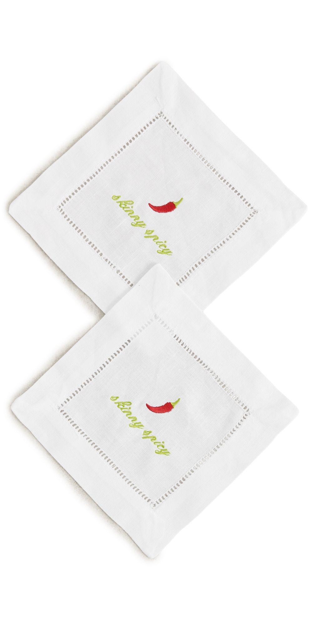 Abbode Skinny Spicy Napkin White One Size