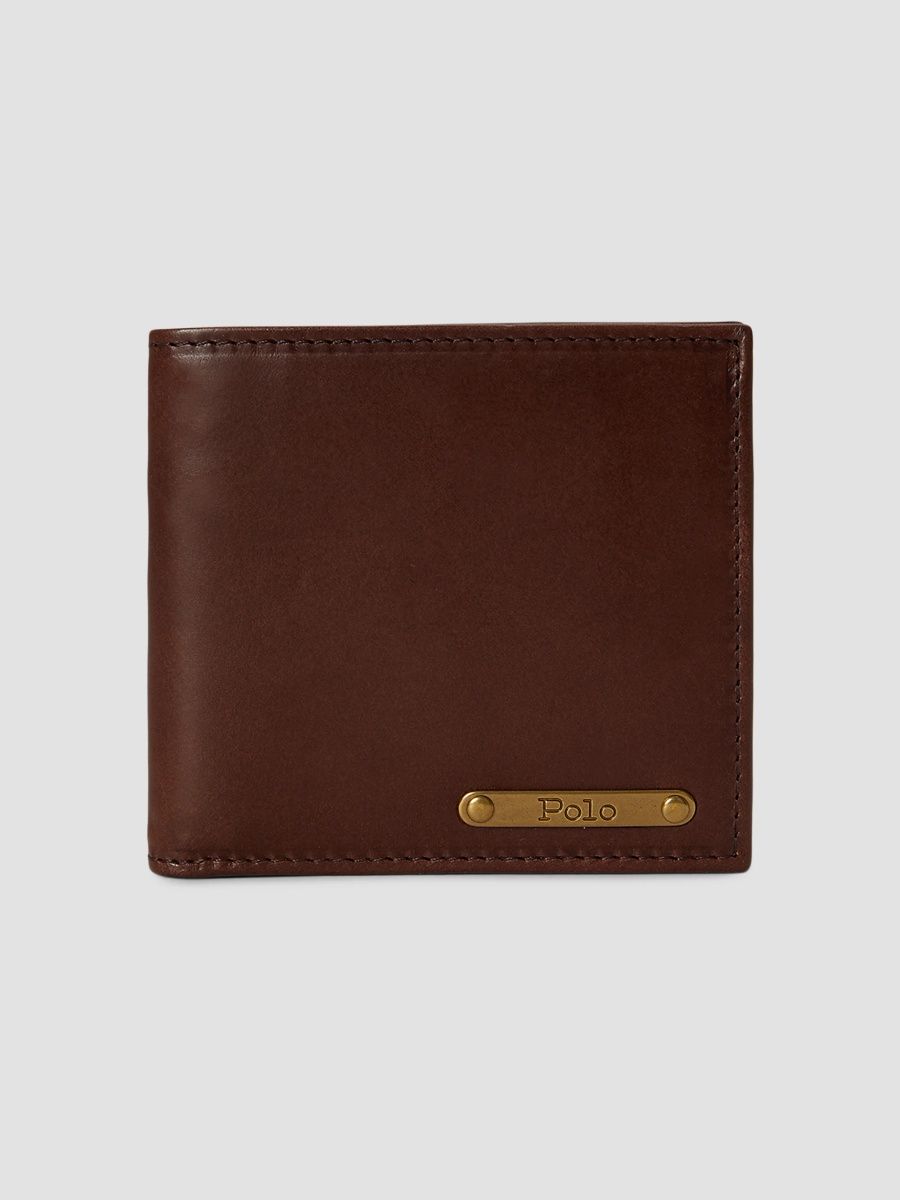 Polo Ralph Lauren Men's Orice Vachetta Leather Billfold Wallet - Burnished Brown