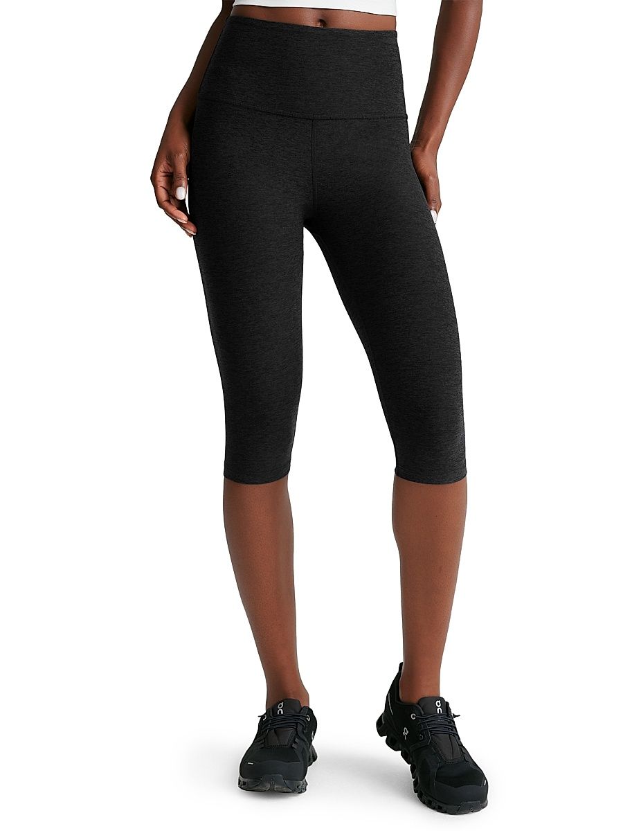 Women's Spacedye Pedal Pusher Cropped Leggings - Darkest Night - Size Large