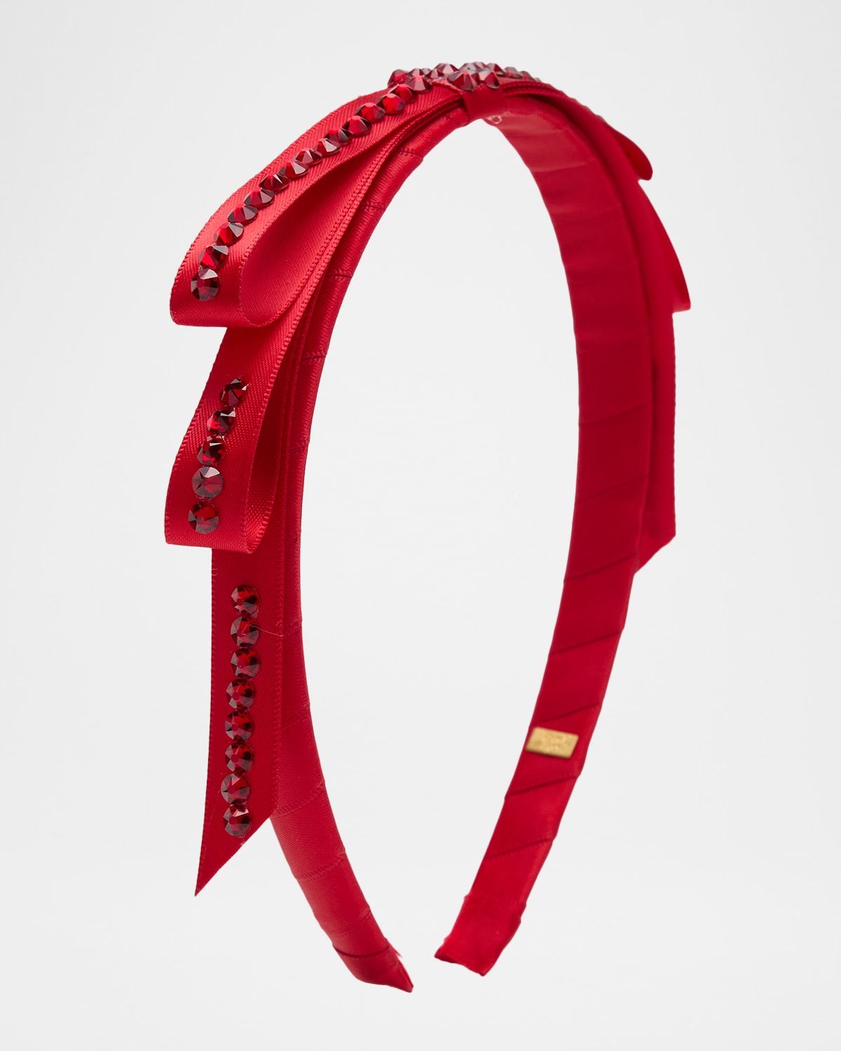 Girl & apos;s Thin Satin Bow Headband