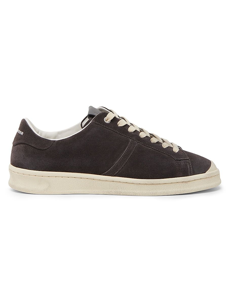 Men's Suede Low-Top Sneakers - Magnet - Size 8