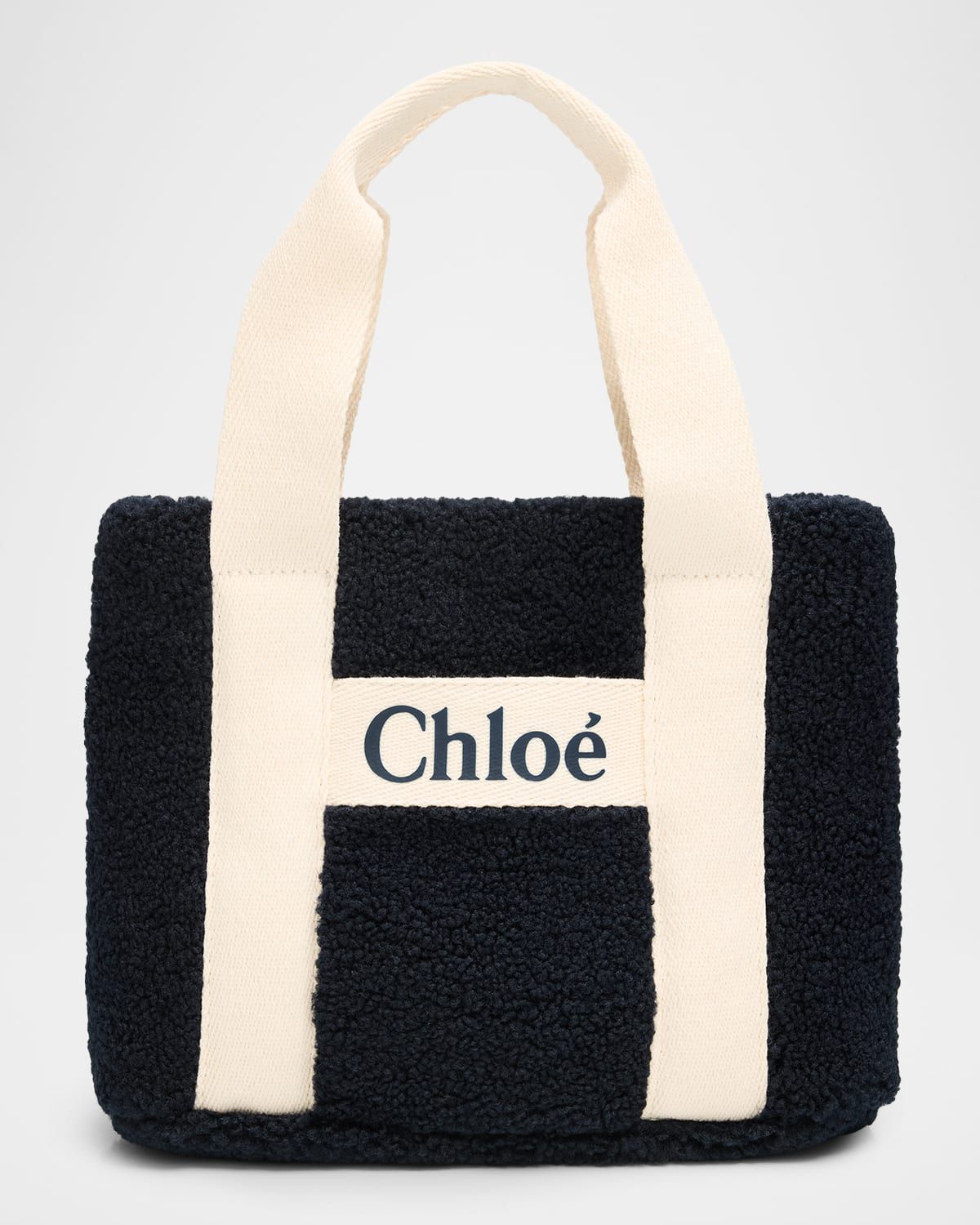 Kid & apos;s Faux Shearling Tote Bag