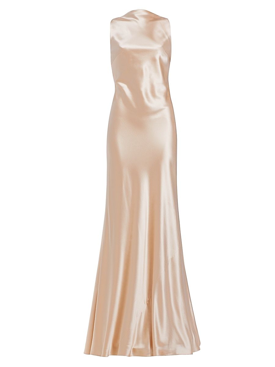 Women's Charlie Crepe Satin Gown - Dahlia - Size 6