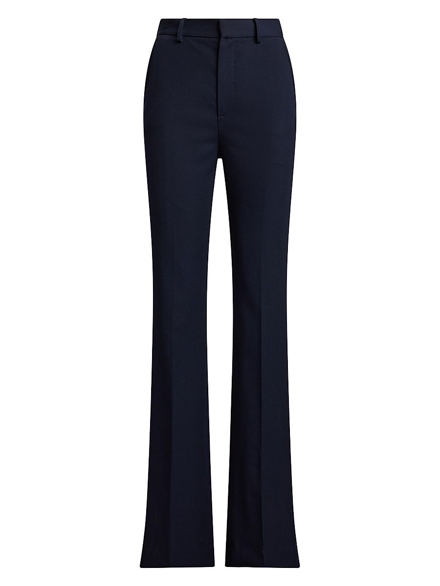 Women's Wrigley Wool Slim-Fit Pants - Icon Navy - Size 8