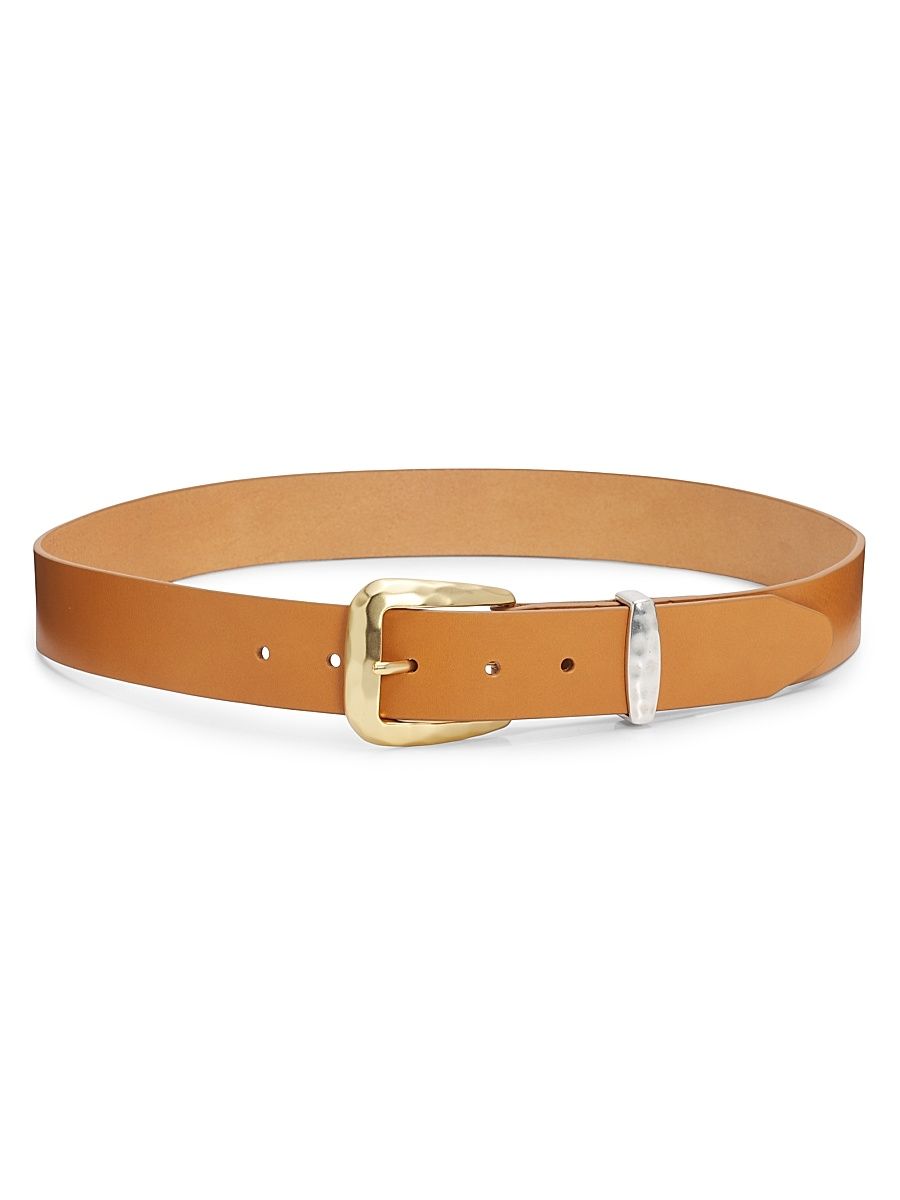 Women's Winona Leather Belt - Golden Oak - Size Large