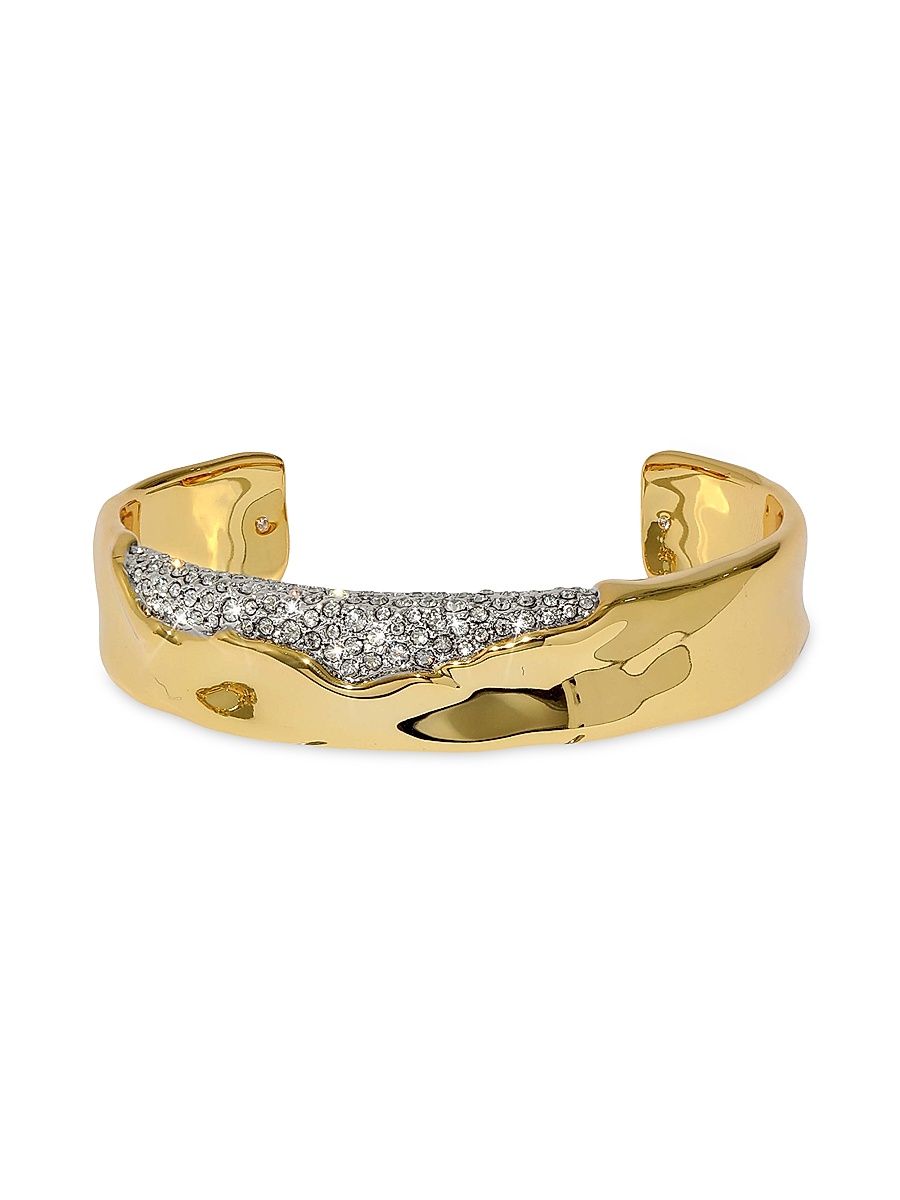 Women's Solanales Crystal & 14K-Gold-Plated Cuff Bracelet - Gold