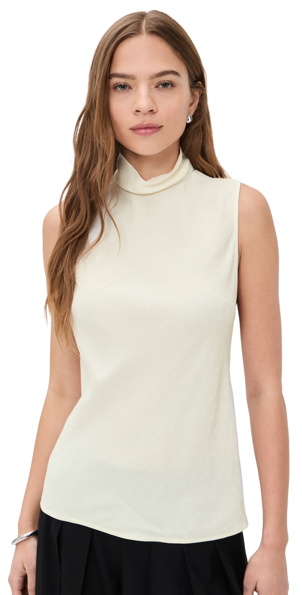 Proenza Schouler White Label Taryn Jacquard Top Off White 6