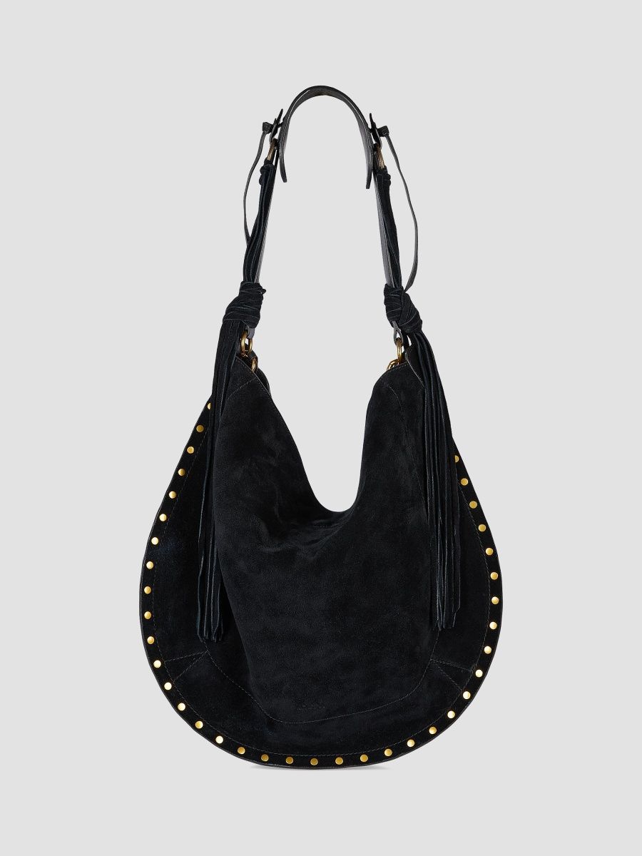 Isabel Marant Women's Oskan Suede Hobo Bag - Black