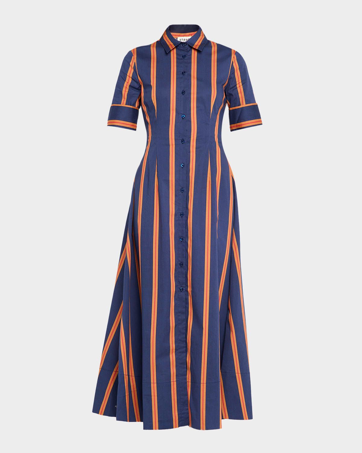 Joan Striped Midi Shirtdress
