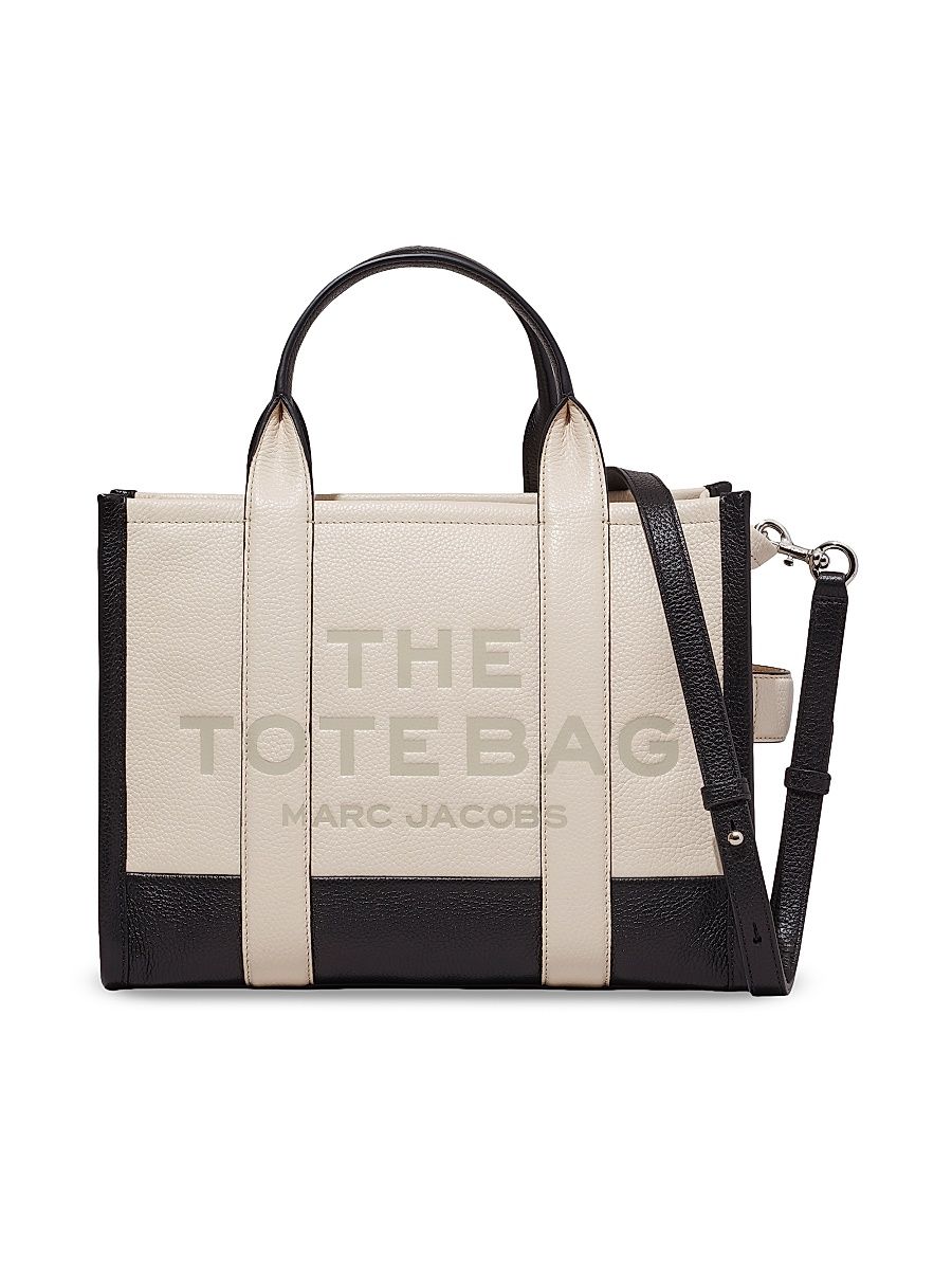 Women's The Colorblock Leather Medium Tote - Ivory Multi