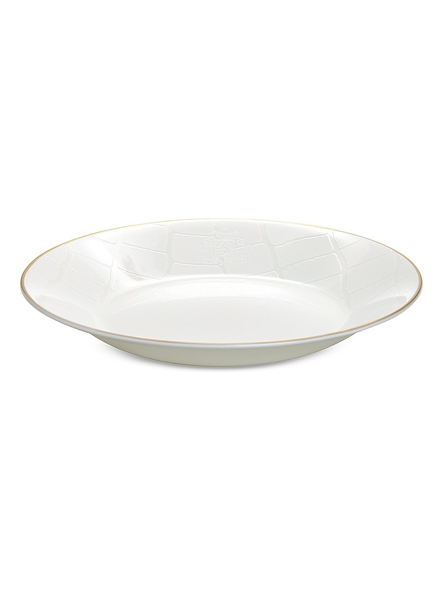 Alligator Soup Bowl - White
