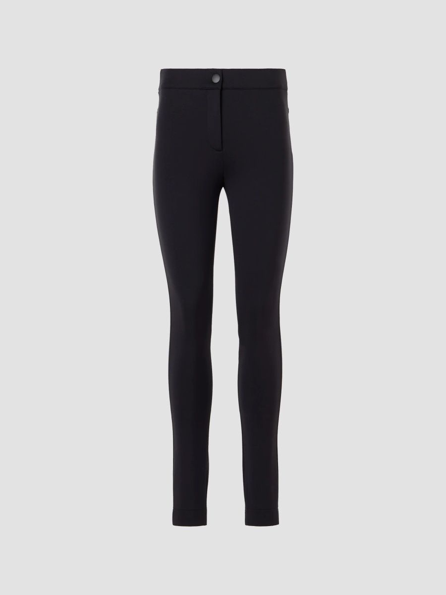 Akris punto Women's Mitch Signature Jersey Slim-Leg Ankle Pants - Black - Size 16