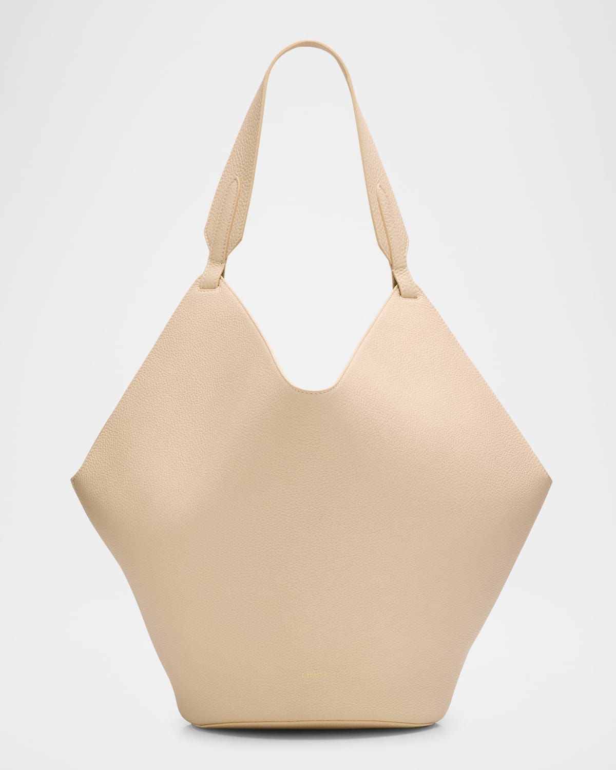 Lotus Medium Pebbled Leather Tote Bag