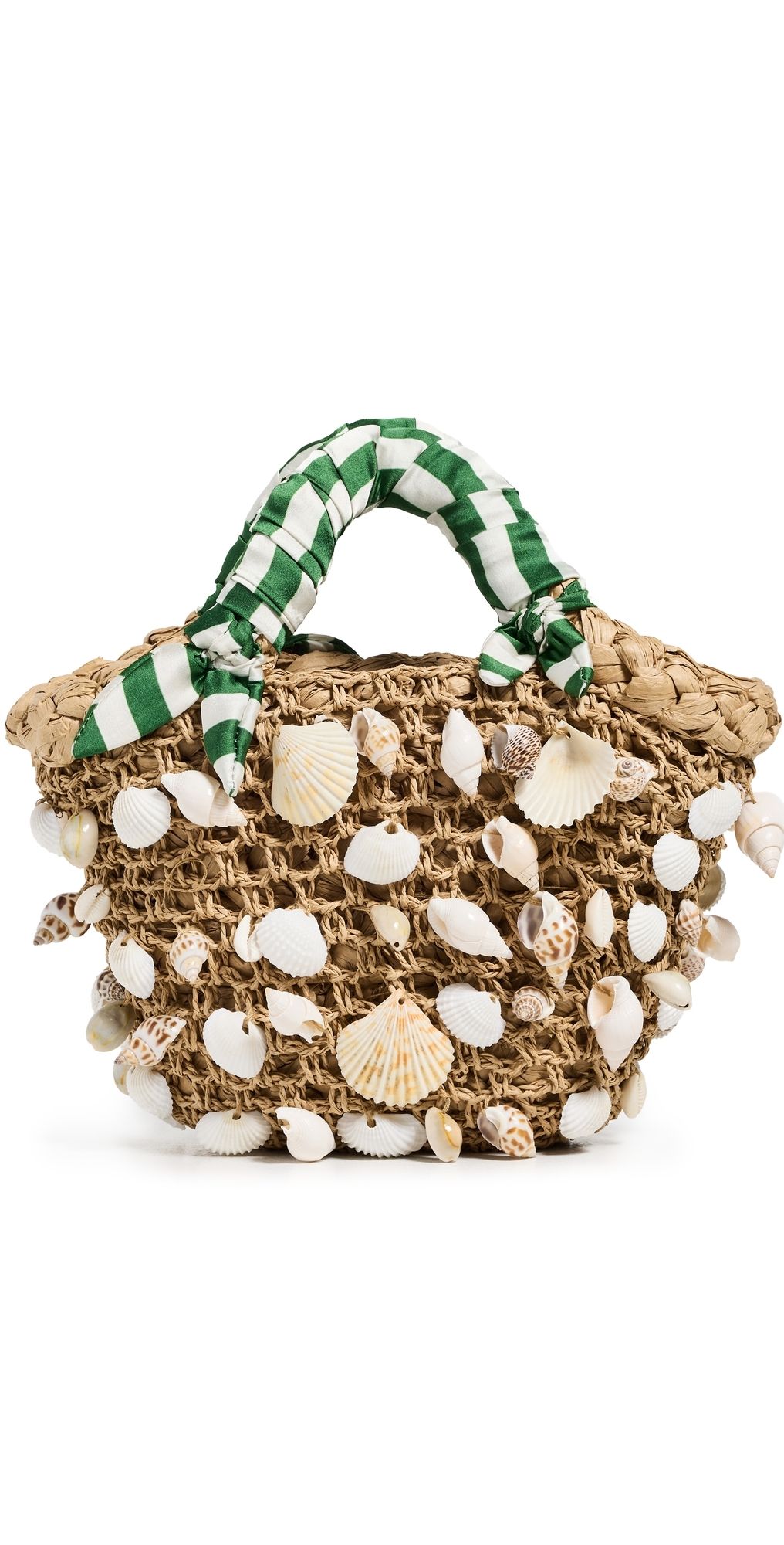 SIMONMILLER Shelly Bag Natural/Green Stripe One Size