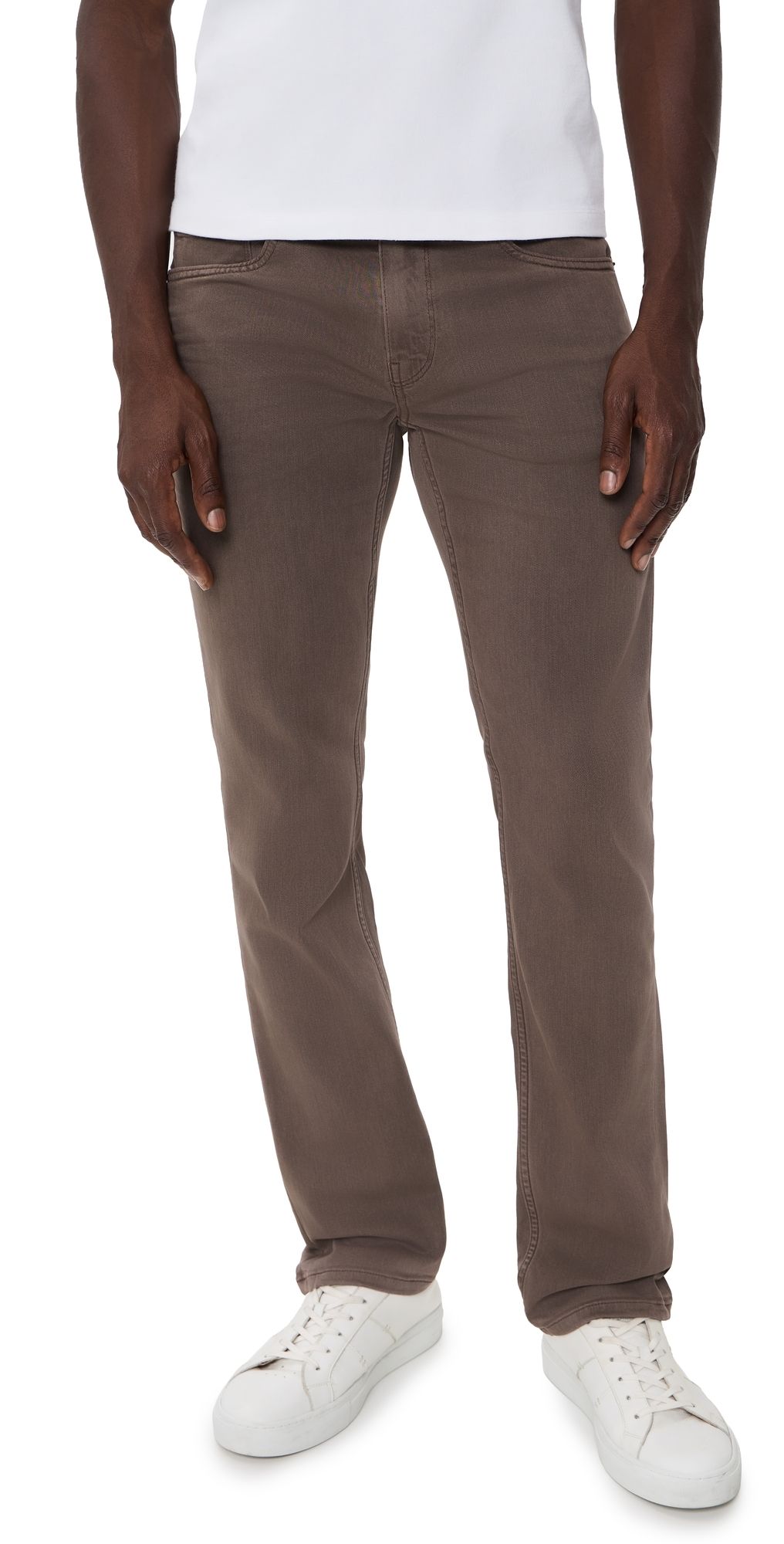 PAIGE Federal Transcend Slim Straight Jeans Vintage Brimstone 34