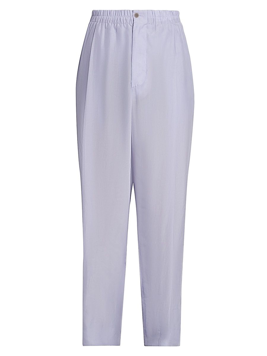Men's Cotton Poplin Trousers - Solid Light - Size 44