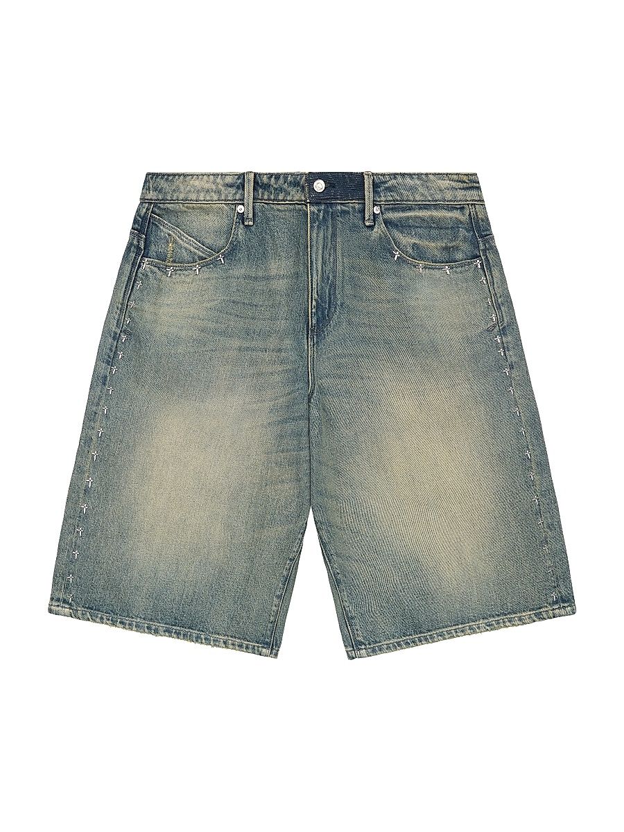 Men's Exodus Gustavo Denim Bermuda Shorts - Dawn Wave - Size 40