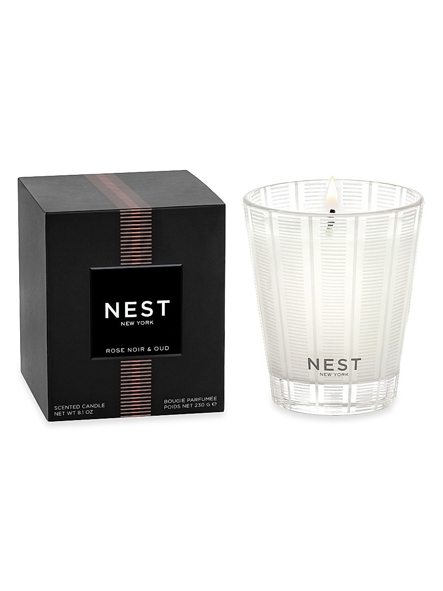 Rose Noir & Oud Scented Candle - Size Large