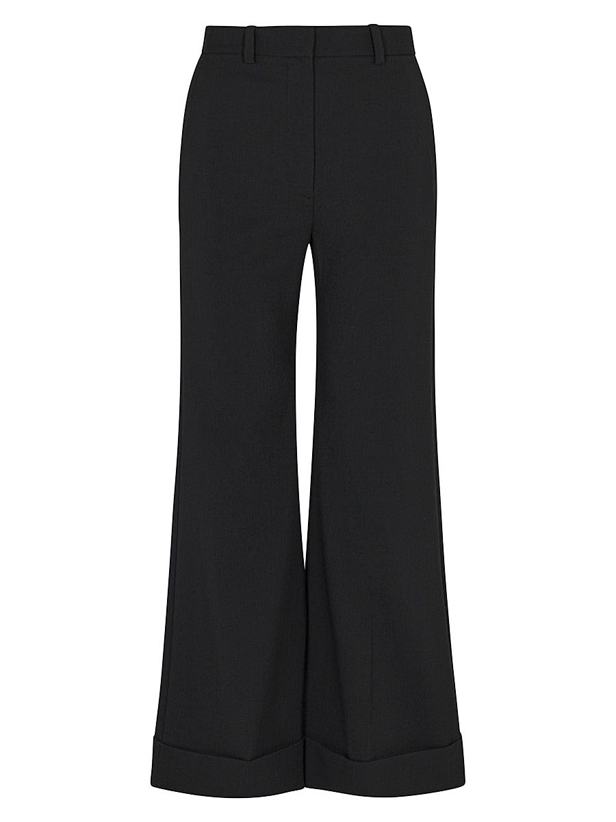 Women's High-Waist Suiting Trousers - Black - Size 4