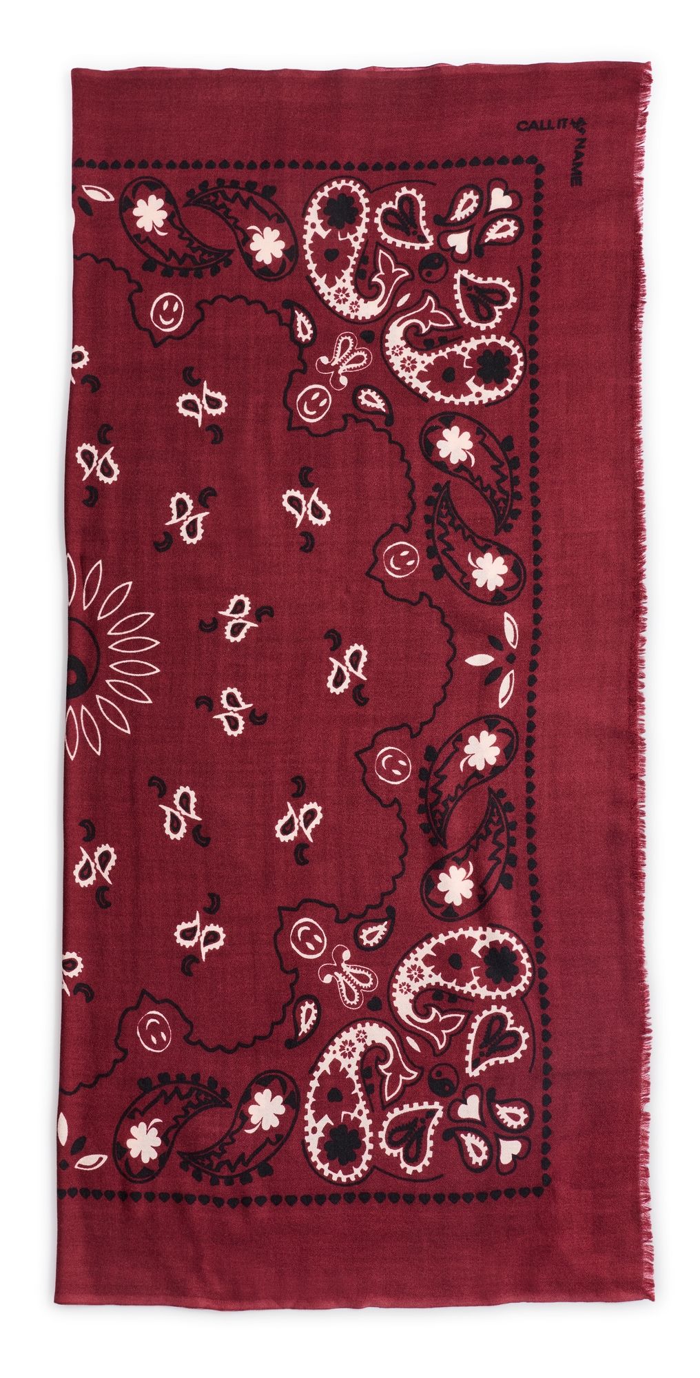 Call It By Your Name Stole Bandana Bordeaux One Size