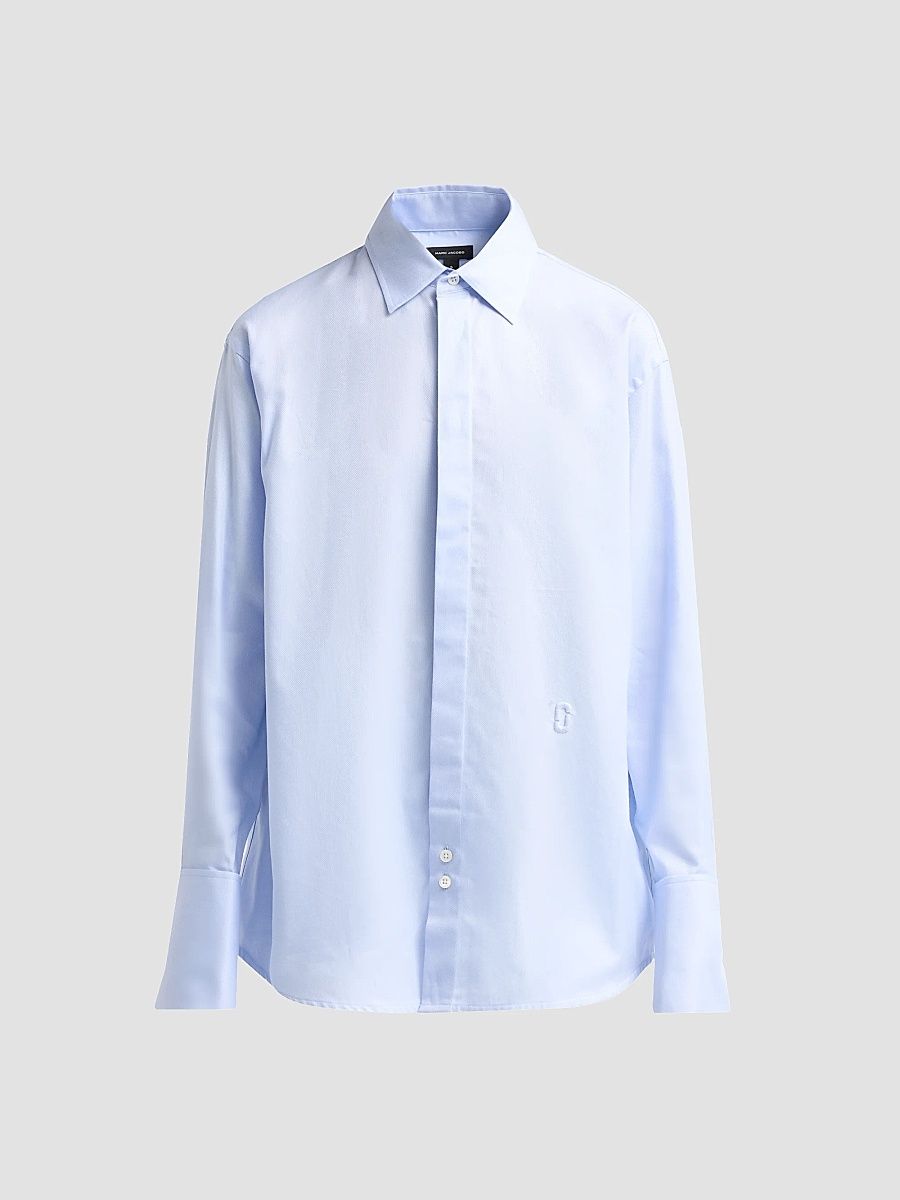 Women's Pop J Marc Oxford Shirt - Blue - Size XL