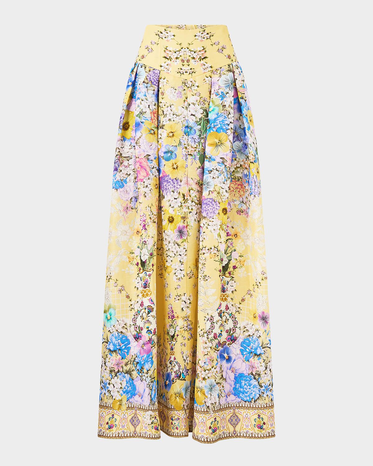 Darling Buds Corset Waist Maxi Skirt