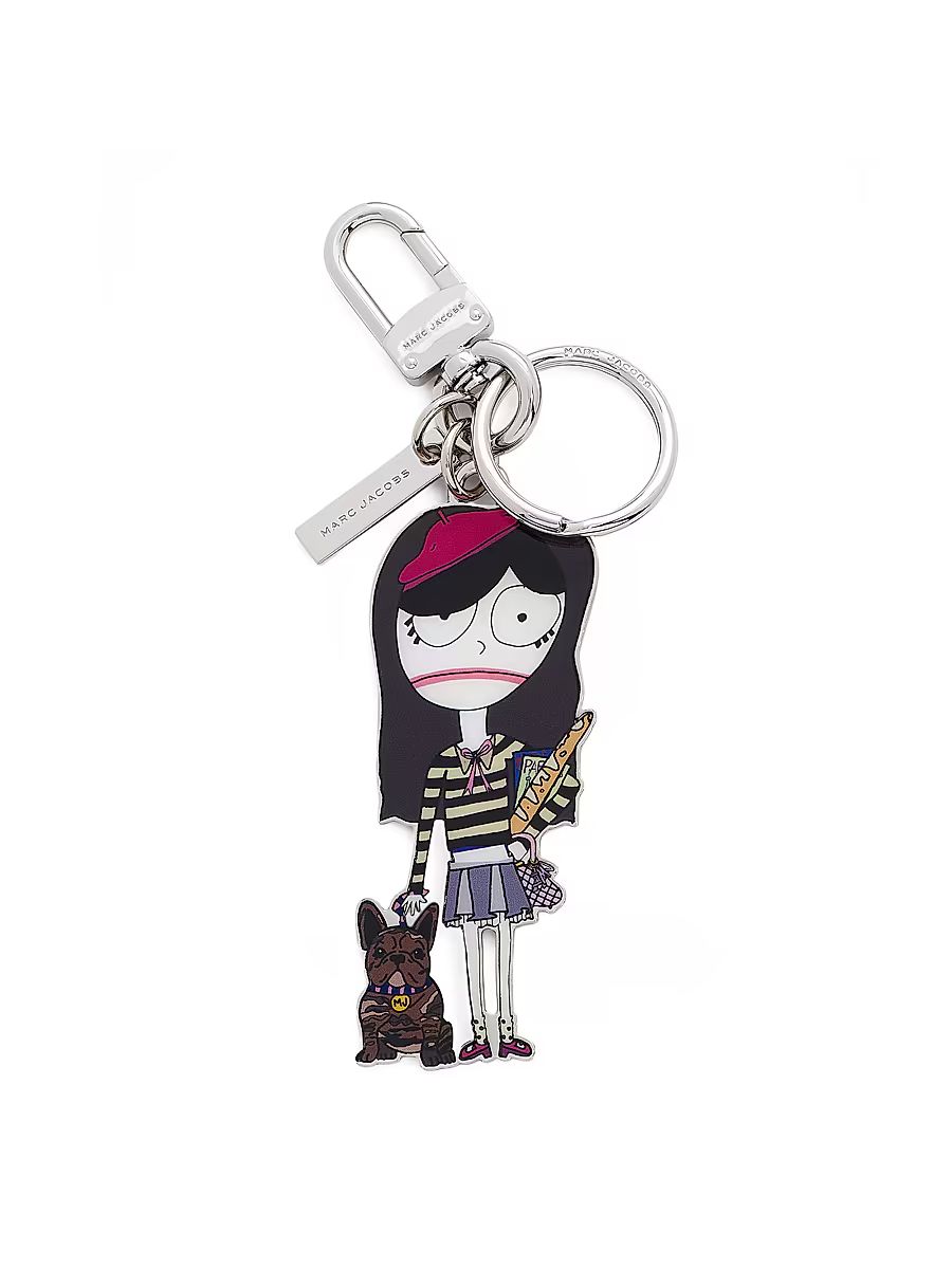Women's Paris-Themed Enamel Bag Charm - Paris