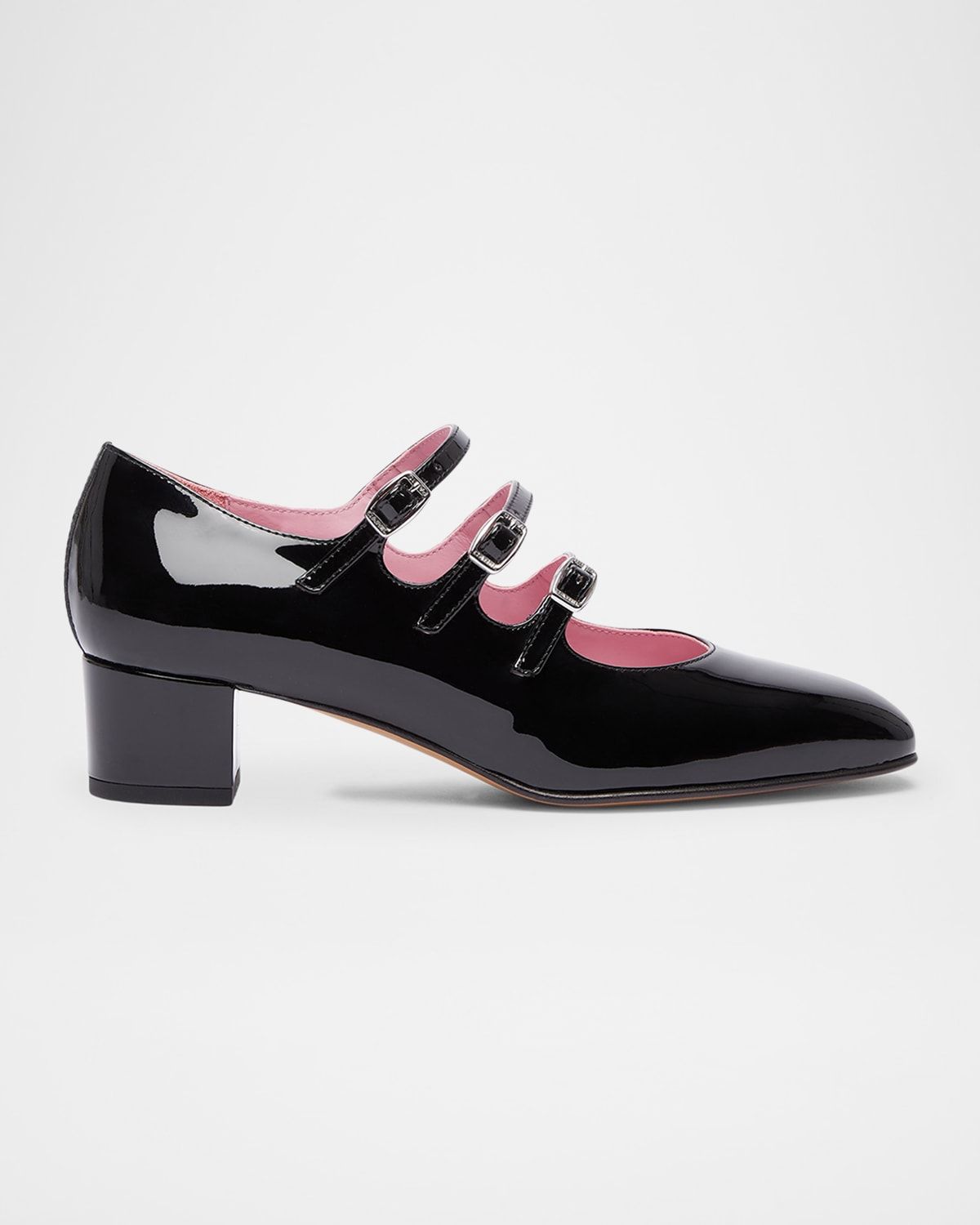 Kina Patent Mary Jane Trio Pumps