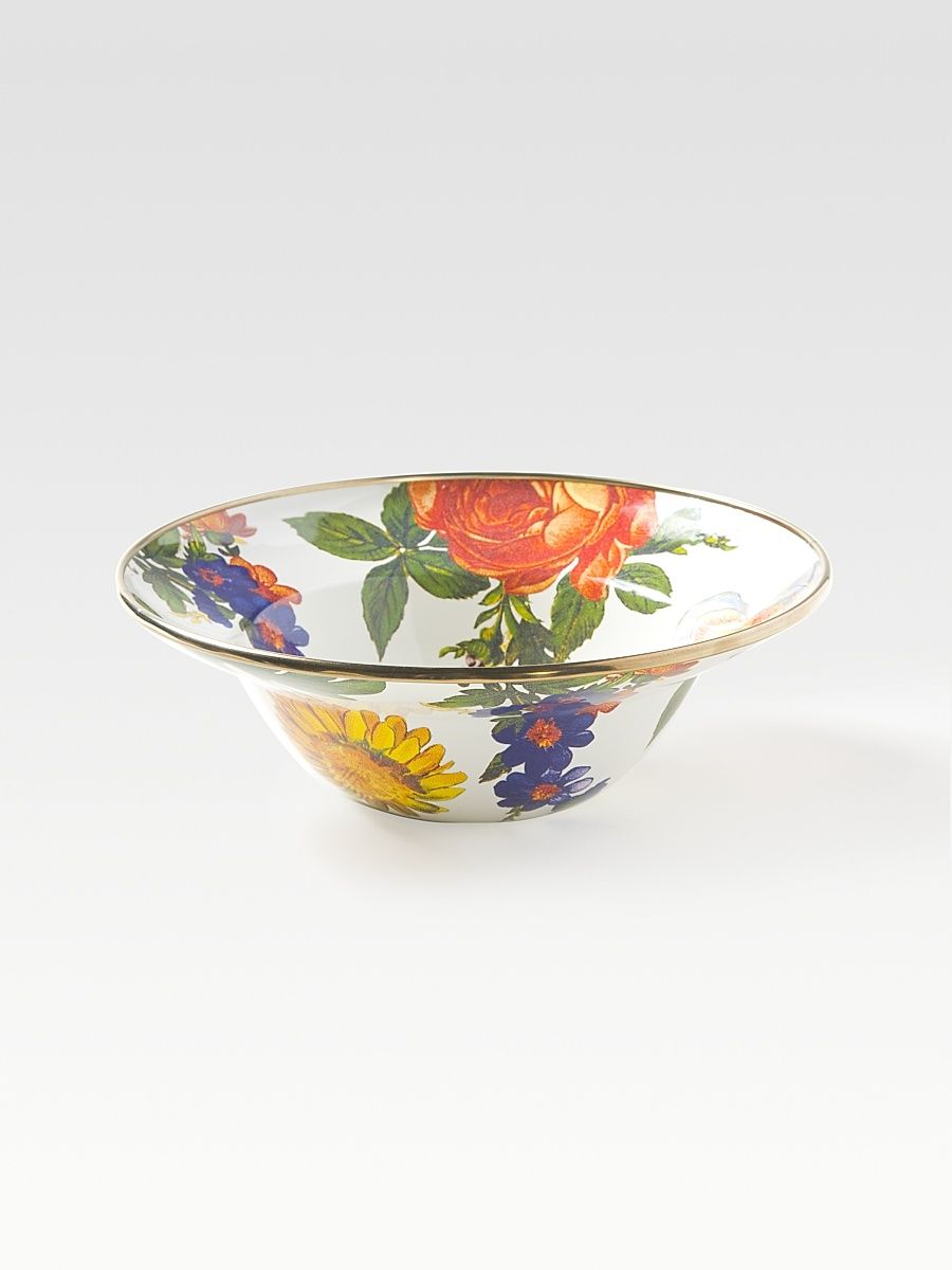 Flower Market Breakfast Bowl - White